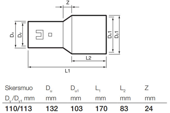 Złącze do rur drenażowych Wavin 3045045 - obraz 2