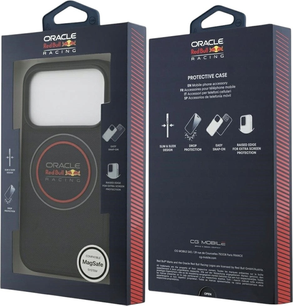 Etui Red Bull Meshed Logo And Red Ring MagSafe do Apple iPhone 17 Pro Max Navy Blue (3666339526962) - obraz 8