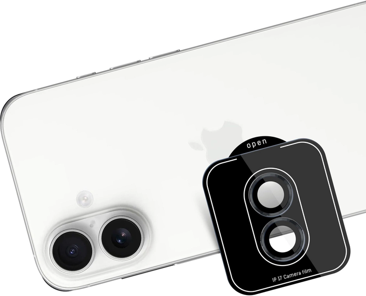 Захисне скло 3MK Lens Protection Pro do Apple iPhone 17 Black (5903108664127) - зображення 3