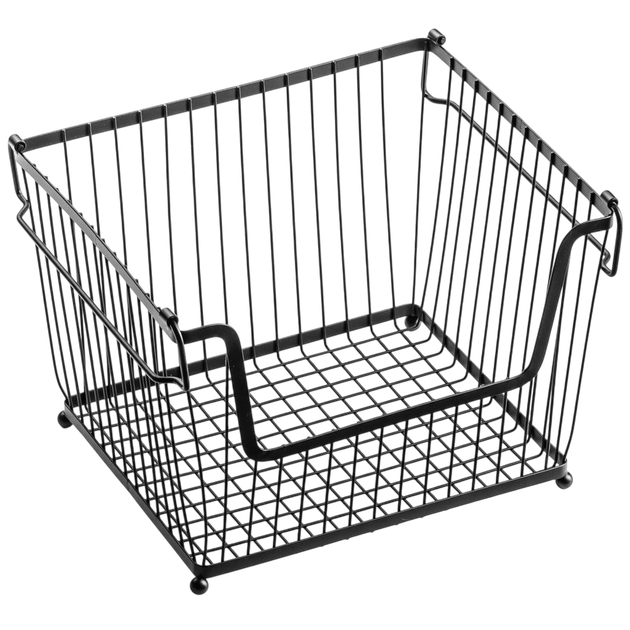 Koszyk na owoce i warzywa Vilde metalowy Czarny (5907610289526) - obraz 1