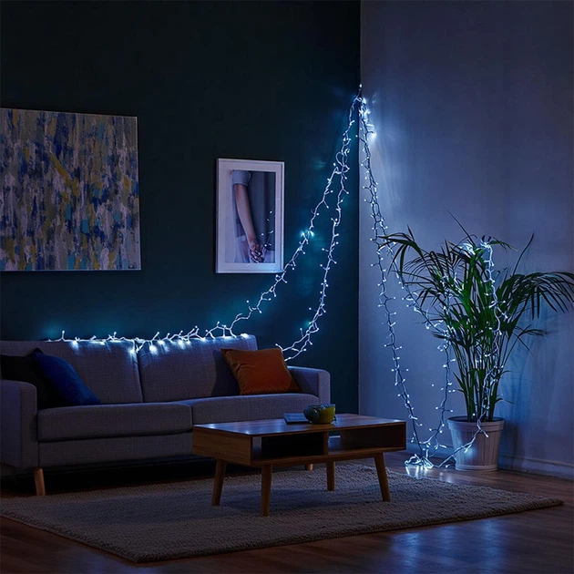 Гірлянда вулична 100 м 1000 LED чорна 8 режимів роботи IP65 - Фото 4 Гірлянда вулична 100 м 1000 LED чорна 8 режимів роботи IP65 - зображення 4