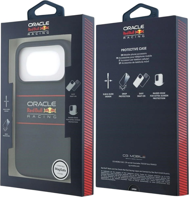 Панель Red Bull Silicone Horizontal Centered Logo MagSafe для Apple iPhone 17 Pro Navy Blue (3666339527563) - зображення 8