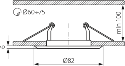Точечный светильник Kanlux HORN CTC-3114-SN/N 2821 - изображение 3