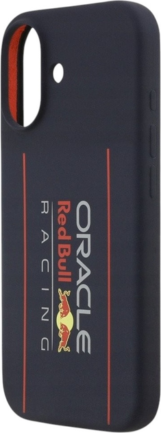 Etui Red Bull Silicone Oversize Vertical Logo MagSafe do Apple iPhone 17 Navy Blue (3666339527587) - obraz 5