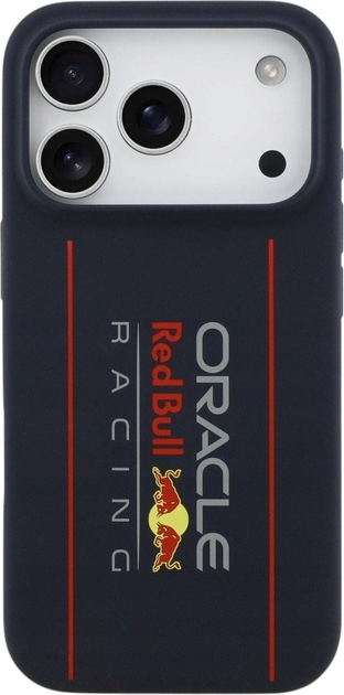 Панель Red Bull Silicone Oversize Vertical Logo MagSafe для Apple iPhone 17 Pro Navy Blue (3666339527600) - зображення 2