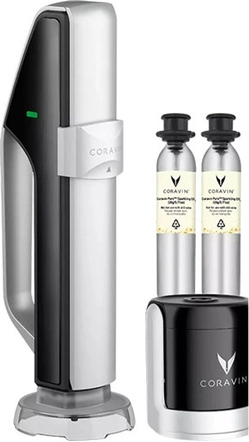 Система для зберігання ігристих вин Coravin Sparkling чорна з срібним (810068590203) - зображення 4