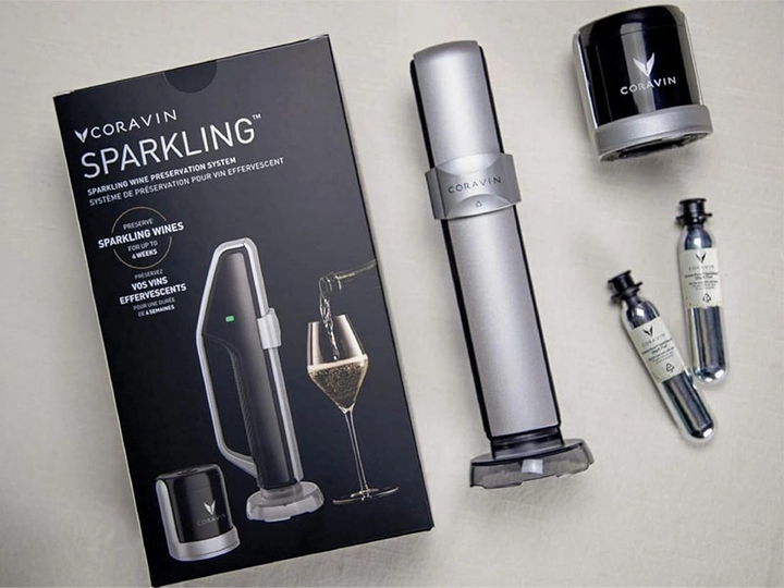 Система для зберігання ігристих вин Coravin Sparkling чорна з срібним (810068590203) - зображення 8