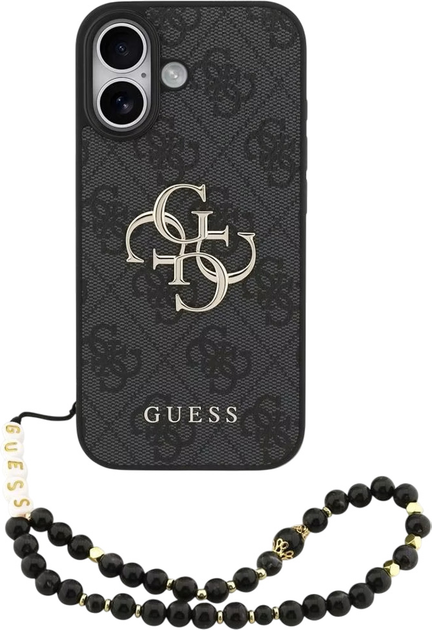 Панель Guess 4G Strap 4G Classic Logo для iPhone 17 Black (3666339526191) - зображення 1