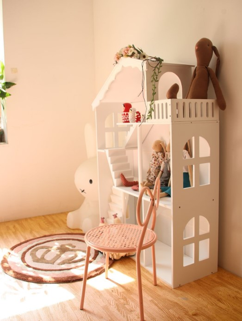 Regał na książki Kik Lulilo Calla dla dzieci półka domek na zabawki 2 w 1 XXL 116 cm (KX5547) (5903039727670) - obraz 10