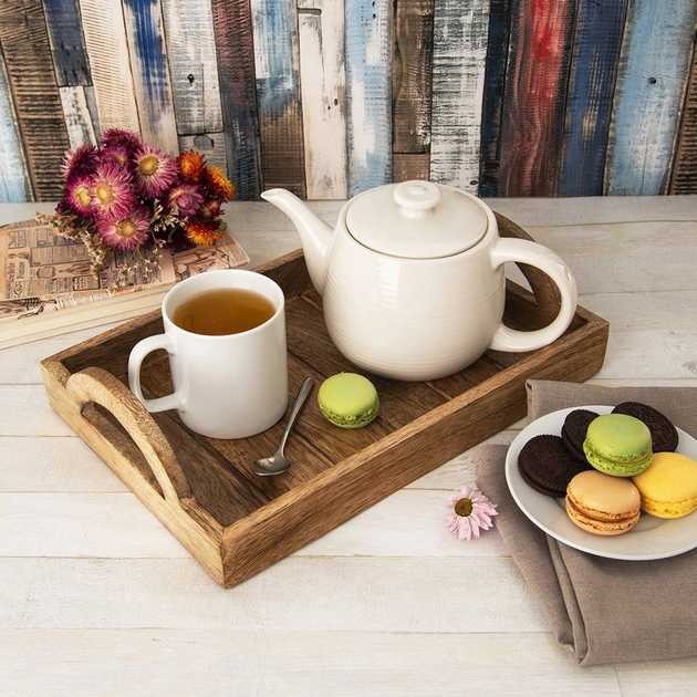 Taca do serwowania Orion Mango drewniana 30.5 x 8 x 20.5 cm (8592381188733) - obraz 6