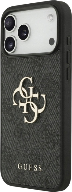 Панель Guess 4G Strap 4G Classic Logo для iPhone 17 Pro Max Black (3666339526221) - зображення 3