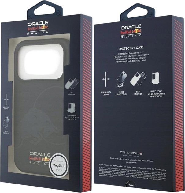 Панель Red Bull Silicone Single Bull Logo MagSafe для Apple iPhone 17 Pro Navy Blue (3666339527648) - зображення 8