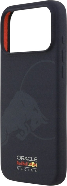 Etui Red Bull Silicone Single Bull Logo MagSafe do Apple iPhone 17 Pro Max Navy Blue (3666339527655) - obraz 6
