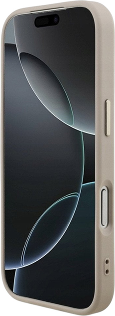 Панель Guess 4G Triangle Logo MagSafe для iPhone 17 Pro Pink/Gold (3666339521455) - зображення 5