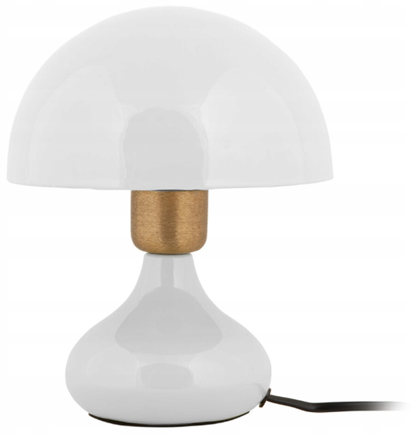 Lampka nocna Leitmotiv stolowa metalowa grzybek 17.5 cm Biała (8714302748738) - obraz 1