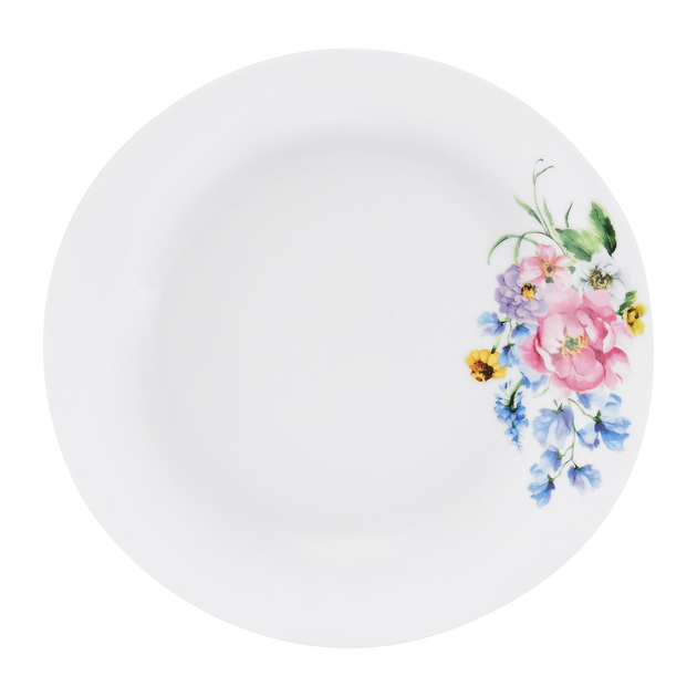 Serwis obiadowy Domotti Fiorella dla 6 osob Biały 18-elementowy (5908283215225) - obraz 2