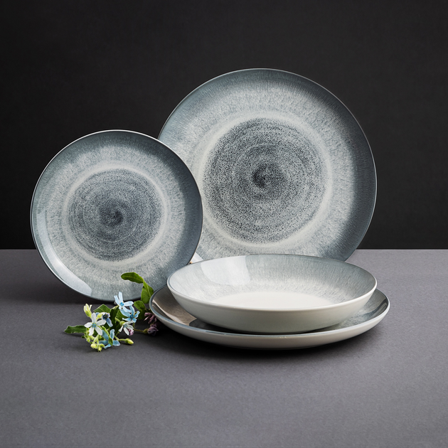 Serwis obiadowy Ambition Aqua dla 6 osob Biało-zielony 18-elementowy (5907078480305) - obraz 5