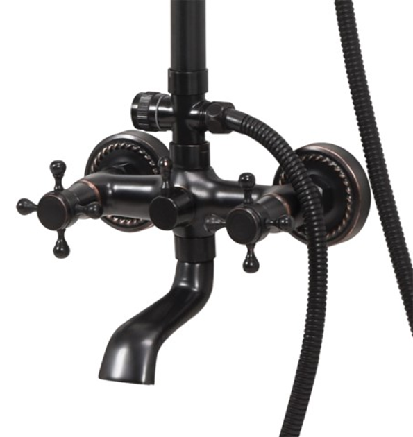 Kolumna prysznicowa Fala Retro 1 Black (5906083042355) - obraz 2