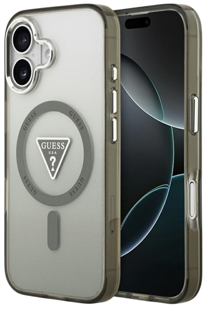 Панель Guess IML Gradient Triangle LogoMagSafe для iPhone 17 Khaki - зображення 1