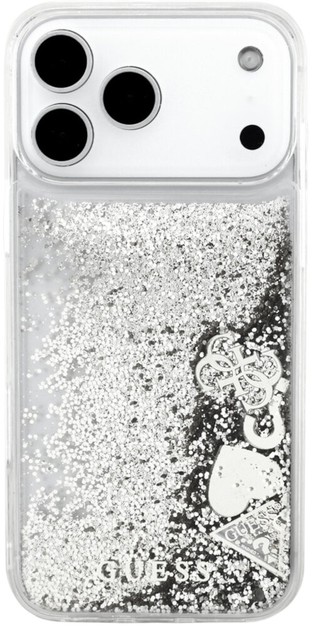 Панель Guess Liq. Glitter Charms для iPhone 17 Pro Max Silver - зображення 2
