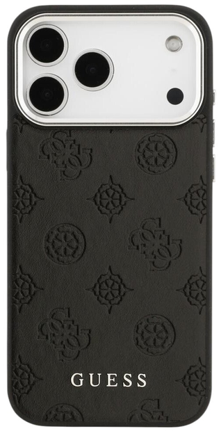 Панель Guess Peony Hot Stamp ScriptMagSafe для iPhone 17 Pro Black - зображення 2