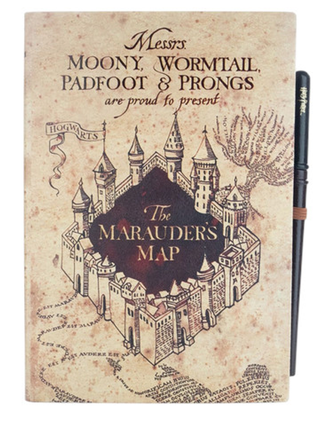Notatnik z długopisem Pyramid Harry Potter The Marauder's Map Premium SR74636 (5056480398941) - obraz 1