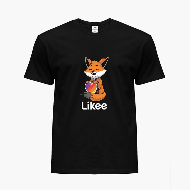 Дитяча футболка для дівчаток Лайк Лиса (Likee Fox) (25186-1033-8) 104-110 см Бавовна Чорний - Фото 1 Дитяча футболка для дівчаток Лайк Лиса (Likee Fox) (25186-1033-8) 104-110 см Бавовна Чорний - зображення 1