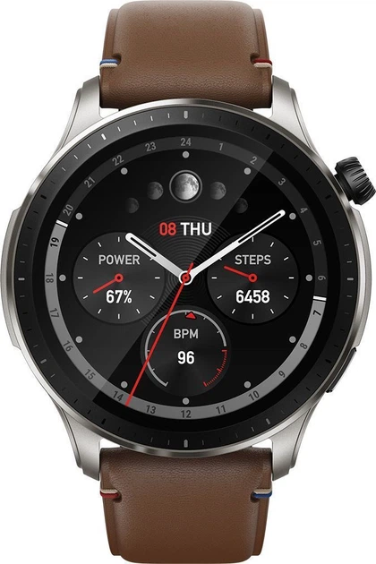Смарт-годинник Amazfit GTR 4 (Brown Leather) [76489] - зображення 2