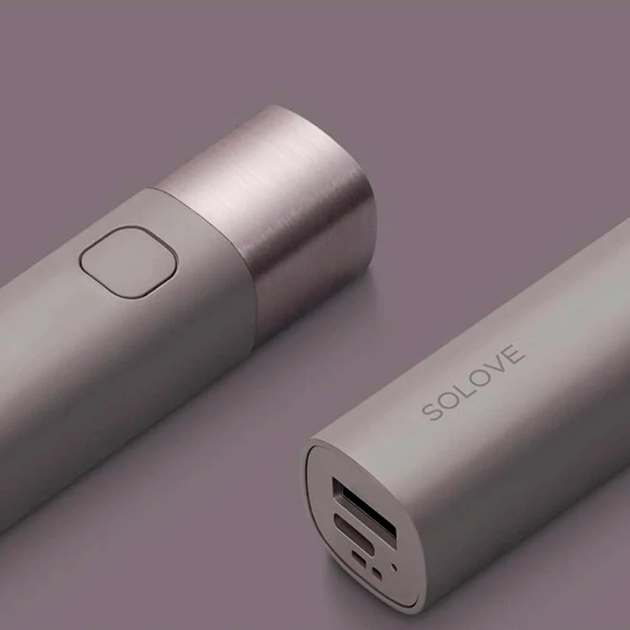 Портативный фонарик Xiaomi SOLOVE X3S с функцией Power Bank (Purple) [74873] - изображение 3