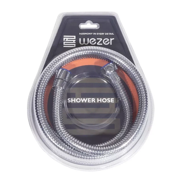 Душовий шланг WEZER WKR-008-150, 150 см, хром - изображение 2