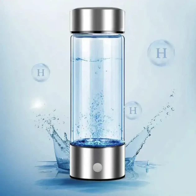 Генератор водневої води, скляна пляшка 450 мл. 7*21.5см. на акумуляторі 3.7V 1500 mAh - Фото 3 Генератор водневої води, скляна пляшка 450 мл. 7*21.5см. на акумуляторі 3.7V 1500 mAh - зображення 3