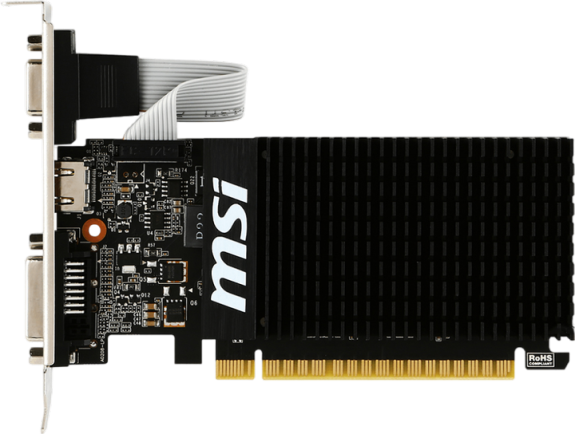 Відеокарта GeForce GT 710 2GB MSI 2GD3H LP (GT 710 2GD3H LP) - Фото 1 Відеокарта GeForce GT 710 2GB MSI 2GD3H LP (GT 710 2GD3H LP) - изображение 1
