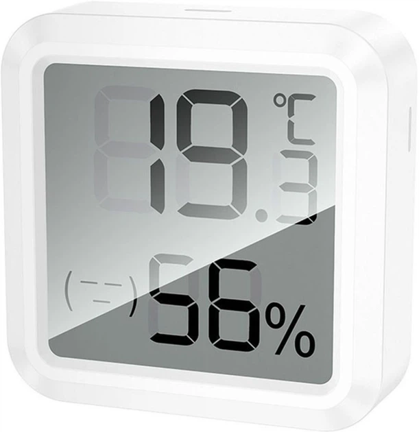 Термогигрометр HOCO HX42 с LCD-дисплеем, измерением температуры и влажности - White - изображение 2
