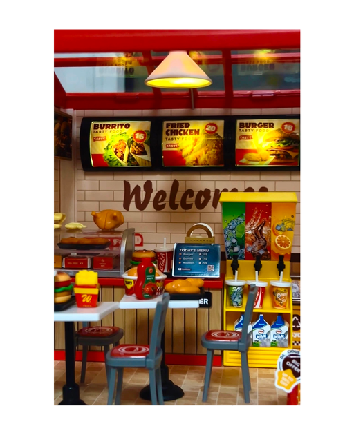 Игровой набор Shantou Yisheng Мини-дом фаст-фуд ресторан (6902241808572) - изображение 5