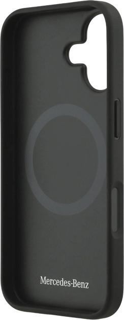 Etui plecki Mercedes Leather Large Laurel Leaves MagSafe Case do iPhone 17 Black (3666339507435) - obraz 7