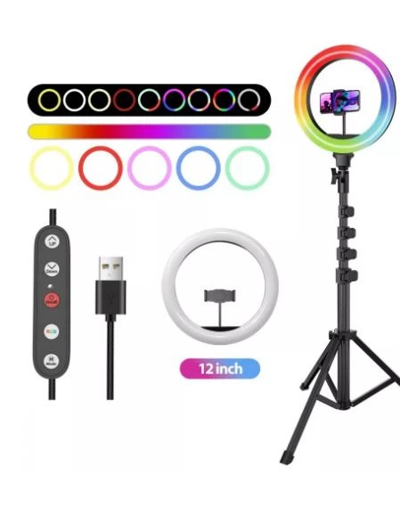 Кольцевая светодиодная RGB лампа Proove Halo (12inch) +Штатив - Фото 4 Кольцевая светодиодная RGB лампа Proove Halo (12inch) +Штатив - изображение 4
