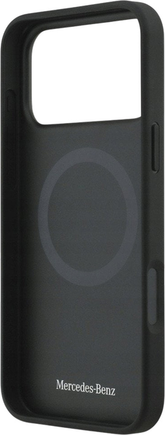 Панель Mercedes Leather Large Laurel Leaves MagSafe Case для iPhone 17 Pro Max Black (3666339507466) - зображення 7