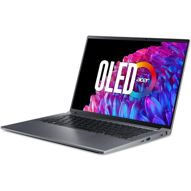 Ноутбук Acer Swift X 14 OLED SFX14- 72G- 5043 Intel® Core™ Ultra 5 125H до 4, 5 ГГц, 14, 5'', 2, 8K OLED 120 Гц, 16 ГБ LPDDR5X, 1 ТБ SSD, NVIDIA® GeForce RTX™ 4050, Windows 11 Home, сталевий сірий - Фото 10 Ноутбук Acer Swift X 14 OLED SFX14- 72G- 5043 Intel® Core™ Ultra 5 125H до 4, 5 ГГц, 14, 5'', 2, 8K OLED 120 Гц, 16 ГБ LPDDR5X, 1 ТБ SSD, NVIDIA® GeForce RTX™ 4050, Windows 11 Home, сталевий сірий - зображення 10