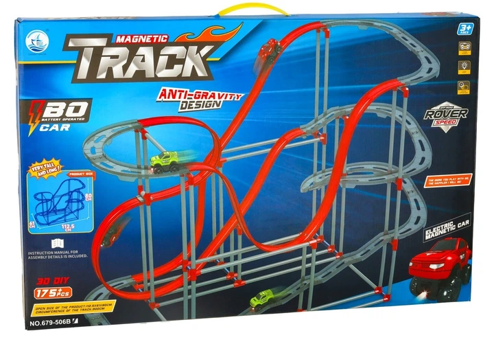 Автомобільний трек KIK Магнітний антигравітаційний 130 см XXL 175 шт KX3627_1 (5903039752757) - зображення 1