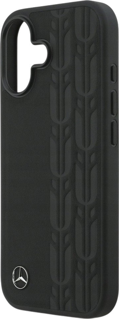 Панель Mercedes Leather Laurel Leaves MagSafe для iPhone 17 Black (3666339506995) - зображення 6