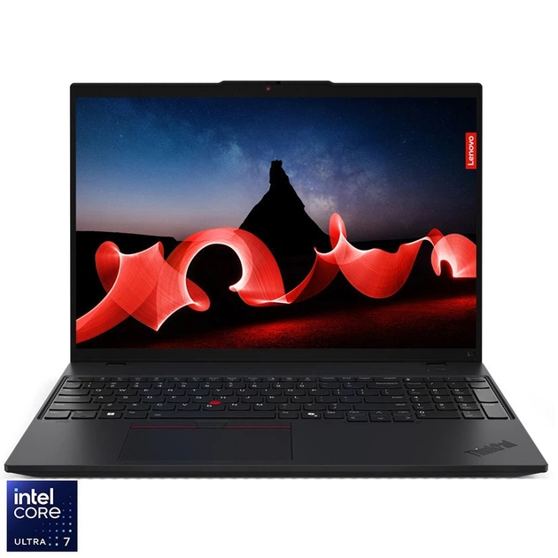 Ноутбук Lenovo ThinkPad L16 Gen 1 Intel® Core™ Ultra 7 155U до 4, 8 ГГц, 16 дюймов, WUXGA, IPS, 16 ГБ DDR5, 512 ГБ SSD, Intel, черный - Фото 1 Ноутбук Lenovo ThinkPad L16 Gen 1 Intel® Core™ Ultra 7 155U до 4, 8 ГГц, 16 дюймов, WUXGA, IPS, 16 ГБ DDR5, 512 ГБ SSD, Intel, черный - изображение 1