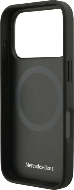 Панель Mercedes Leather Star Pattern Stripes MagSafe для iPhone 17 Pro Black (3666339508333) - зображення 7