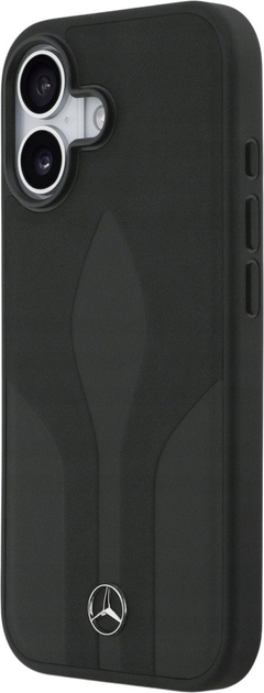 Etui plecki Mercedes Leather The Move MagSafe do iPhone 17 Black (3666339506667) - obraz 2