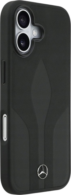 Etui plecki Mercedes Leather The Move MagSafe do iPhone 17 Black (3666339506667) - obraz 4