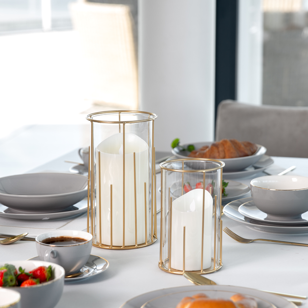 Ліхтар My Home Gold Line 11.3 x 11.3 x 18.5 см (5907078435664) - зображення 3