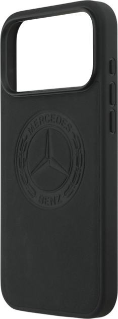 Панель Mercedes Leather Vintage Logo MagSafe для iPhone 17 Pro Max Black (3666339508012) - зображення 6