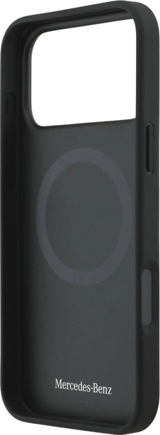 Панель Mercedes Leather Vintage Logo MagSafe для iPhone 17 Pro Max Black (3666339508012) - зображення 7