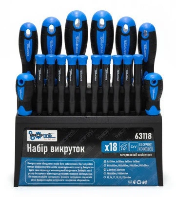 Набор инструментов 4в1(набор 108ед + набор ключей 12ед + отвертки 18 ед + набор слесарный) PROFLINE 61085-009 - Фото 8 Набор инструментов 4в1(набор 108ед + набор ключей 12ед + отвертки 18 ед + набор слесарный) PROFLINE 61085-009 - изображение 8