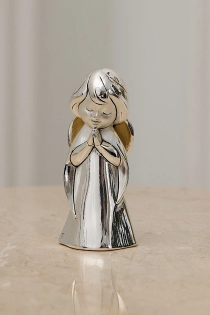 Серебряная статуэтка Ангел в молитве (R 17884) 7 см - Фото 4 Серебряная статуэтка Ангел в молитве (R 17884) 7 см - изображение 4