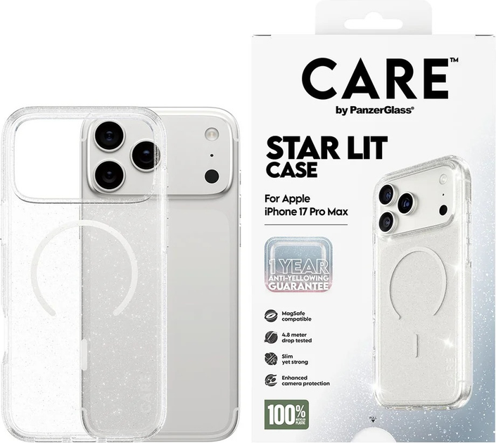 Etui CARE by PanzerGlass Flagship Urban Explorer w. White MagSafe do Apple iPhone 17 Pro Max Star Lit (CR54426) - obraz 3